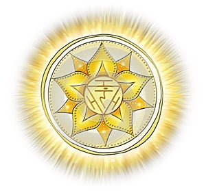 Chakra Symbols, Solar Plexus Chakra - MANIPURA - Strength, Personality, Power, Determination - `I DO` photo