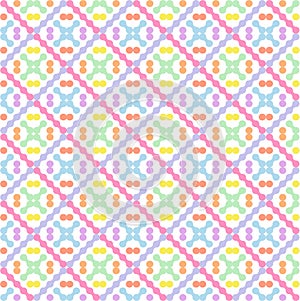 The Amazing of Colorful Circle Pink, Purple, Orange, Yellow, Blue and Green , Abstract, Repeat, Illustrator Pattern Wallpaper