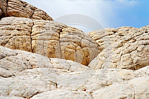 Amazing colors and shapes of sandstone formations in White Pocket, Arizona