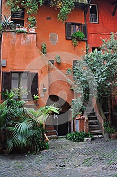 Amazing courtyard in Rome