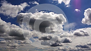 Amazing Dark Blue Clouds Background