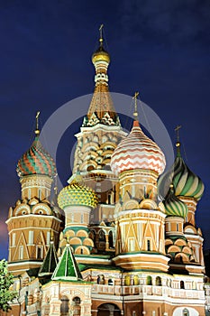 Amazing Domes of St. Basilâ€™s Under the Darkening Sky