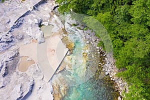 Amazing Drone shot of the Serio river photo