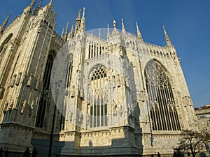 Amazing Duomo gothic cathedral Milan Italy