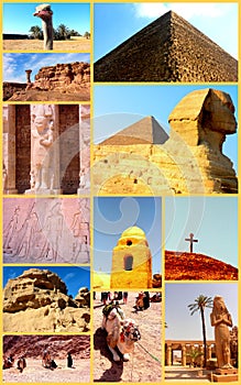 Amazing Egypt. Collage.