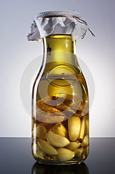 Amazing fragrant tangy homemade infused garlic ginger olive oil