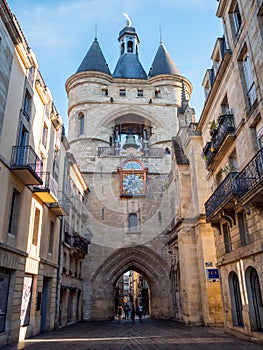 Amazing Gate Cailhau Porte Cailhau in the Bordeaux city, France