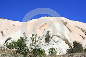 Amazing geological features in Cappadocia