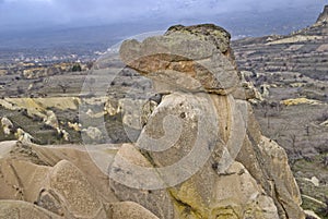 Amazing geological features near town Urgup.