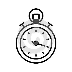 An amazing glyph style icon of stopwatch, ready to use vector