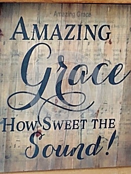 Amazing Grace decor quote