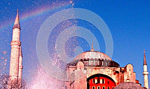 Amazing Hagia Sophia Rainbow