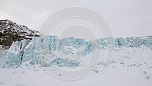 Amazing ice desert landscape in Arctic.