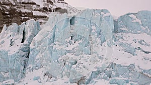 Amazing ice desert landscape in Arctic.