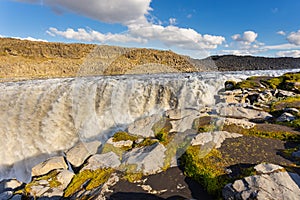 Amazing Iceland landscape at Dettifoss waterfall in Northeast Iceland region