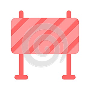 An amazing icon of Road barrier, roadblock vector design photo