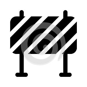 An amazing icon of Road barrier, roadblock vector design photo