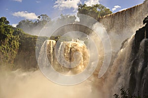 Amazing Iguazu waterfall. Argentinian side