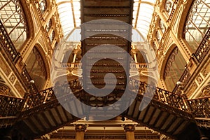 The amazing interior stairway of the Palacio Postal Museo Palacio Postal Palacio de Correos Correo Mayor Post Office Postal Palace photo