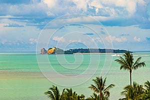 Amazing Koh Samui island beach and landscape panorama in Thailand