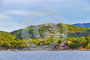 Amazing Koh Samui island beach and landscape panorama in Thailand