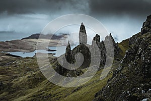 The amazing landscape around the Old Man of Storr