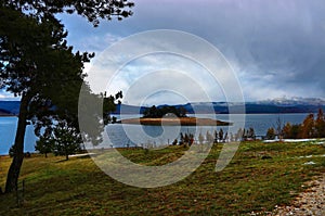 Amazing landscape of Batak dam lake, Bulgaria
