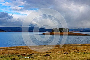 Amazing landscape of Batak dam lake, Bulgaria