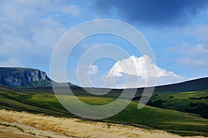 Amazing landscape on the Bucegi Plateau