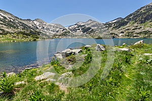 Amazing landscape of Demirkapiyski chuki and Dzhano peaks, Popovo lake, Pirin Mountain