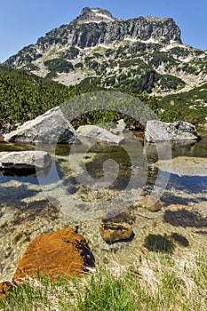 Amazing Landscape of Dzhangal peak and Banski lakes, Pirin Mountain