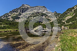 Amazing Landscape of Dzhangal peak and Banski lakes, Pirin Mountain