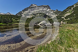 Amazing Landscape of Dzhangal peak and Banski lakes, Pirin Mountain