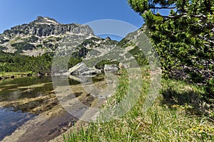 Amazing Landscape of Dzhangal peak and Banski lakes, Pirin Mountain