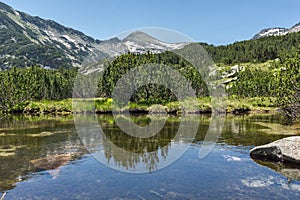 Amazing Landscape of Dzhangal peak and Banski lakes, Pirin Mountain