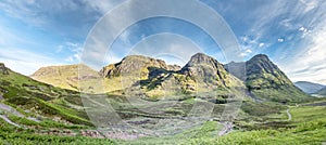 The amazing landscape of Glencoe with it`s three sisters