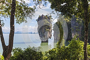 Amazing landscape of James Bond island Phang-Nga bay, Tailand