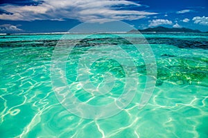 Amazing landscape of La Digue Island in the Seychelles Archipelago