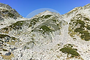 Amazing landscape with Left Kralev Dvor pass, Pirin Mountain