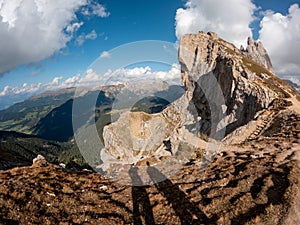 Amazing landscape of the Mountains Alps. Dolomites Alps, South Tyrol, Italy