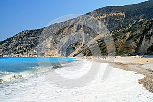 Amazing landscape of Myrtos beach, Kefalonia, Ionian islands