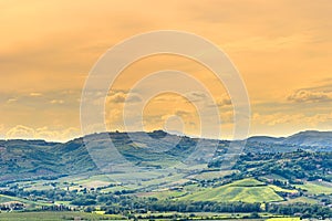 Amazing landscape near Orvieto, Italy, region Umbria