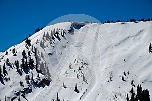 Amazing landscape at Park City Canyons Ski Area in Utah.