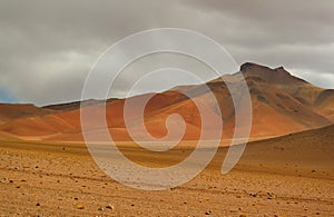 Amazing Landscape of the Salvador Dali Desert in Eduardo Avaroa Andean Fauna National Reserve, Sur Lipez, Bolivia