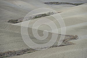 Amazing Landscape of Tuscany fields in Italy