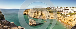 Amazing landscape of Vale Covo Beach, Algarve, Portugal photo