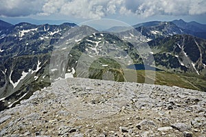 Amazing Landscape from Vihren Peak to Vlahini lakes, Pirin Mountain