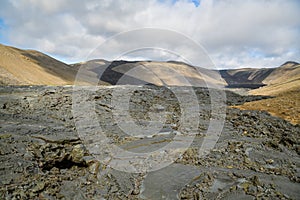 Amazing lava field from recent Geldingadalir erruption photo