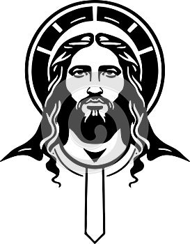 Amazing lovely vector art Holy Christ emblem