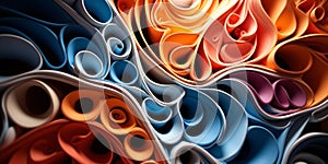 Amazing Luxury Fantastic Rainbow Color Paper Style Abstract Background Design